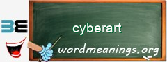 WordMeaning blackboard for cyberart